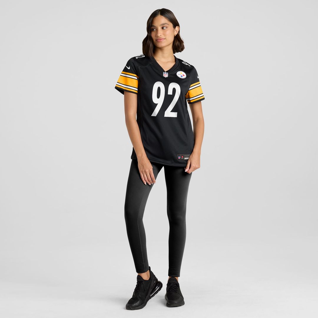 James Harrison Pittsburgh Steelers Women's Retired Jersey - Black