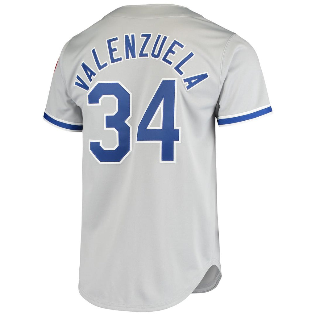 Fernando Valenzuela Los Angeles Dodgers Road 1981 Jersey - Gray