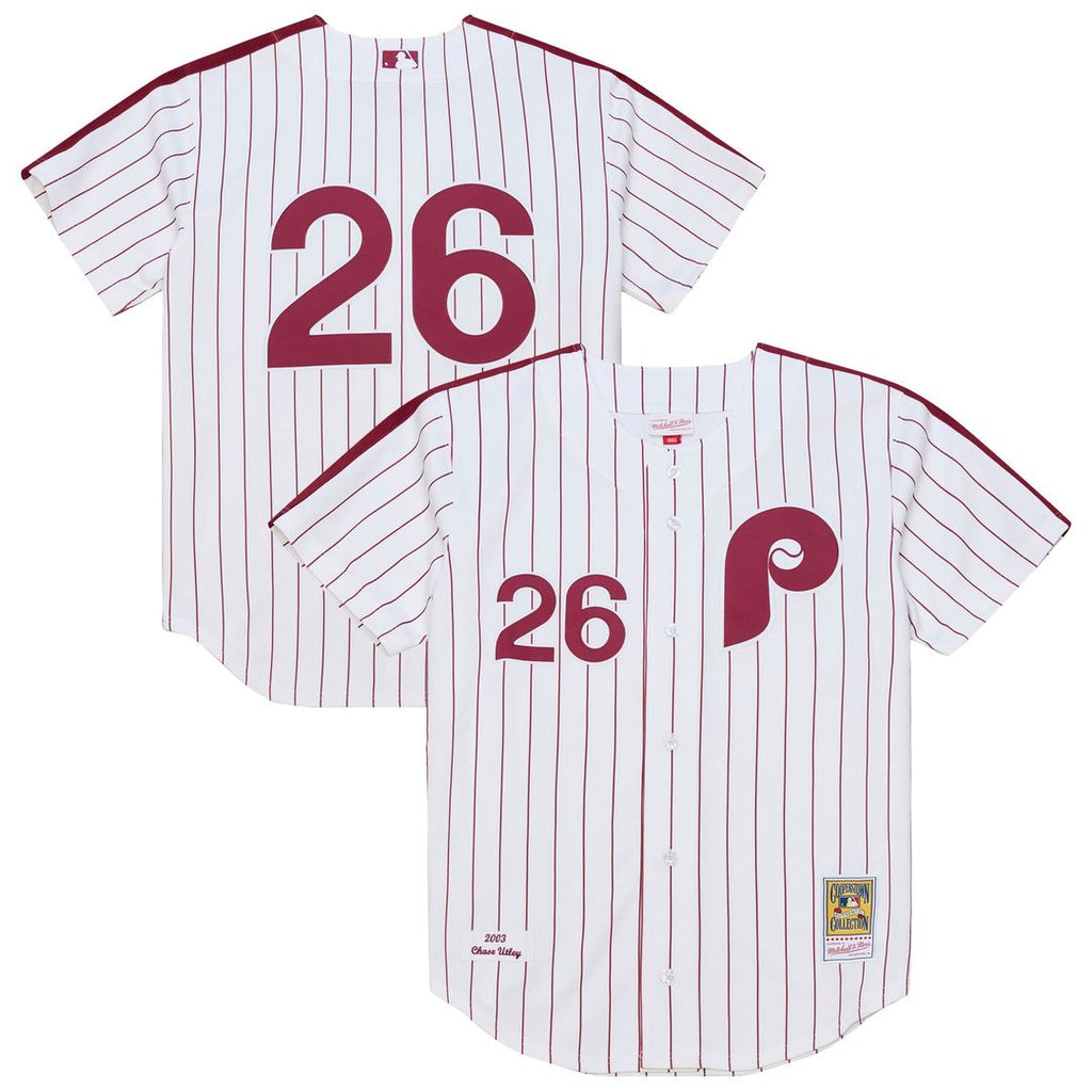 Chase Utley Philadelphia Phillies 2003 Jersey - White