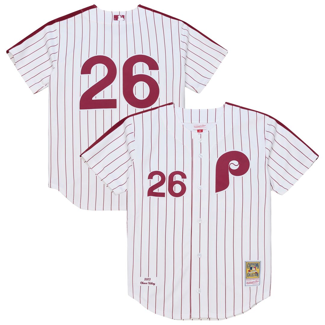 Chase Utley Philadelphia Phillies 2003 Jersey - White
