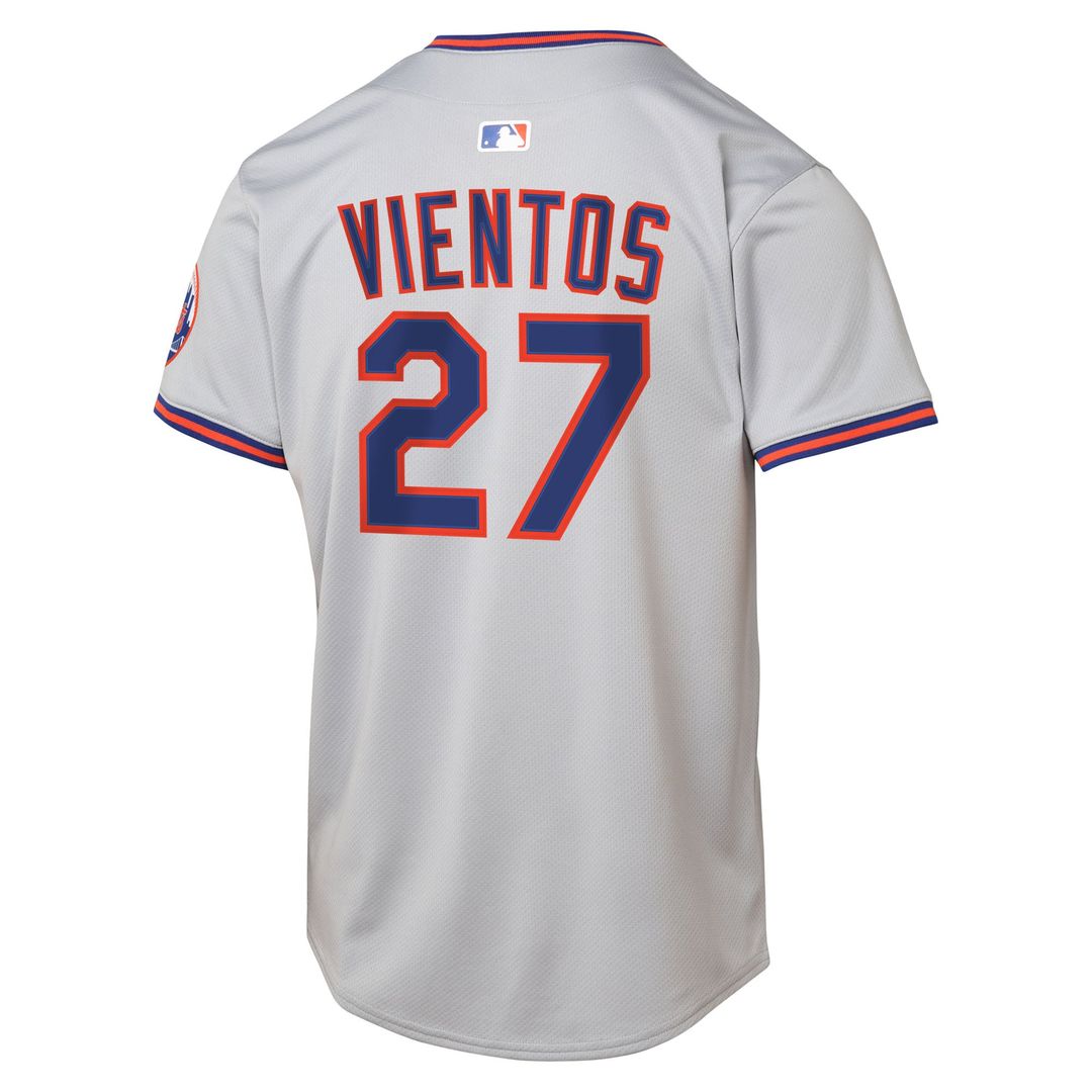 Mark Vientos New York Mets Youth Road Jersey – Gray