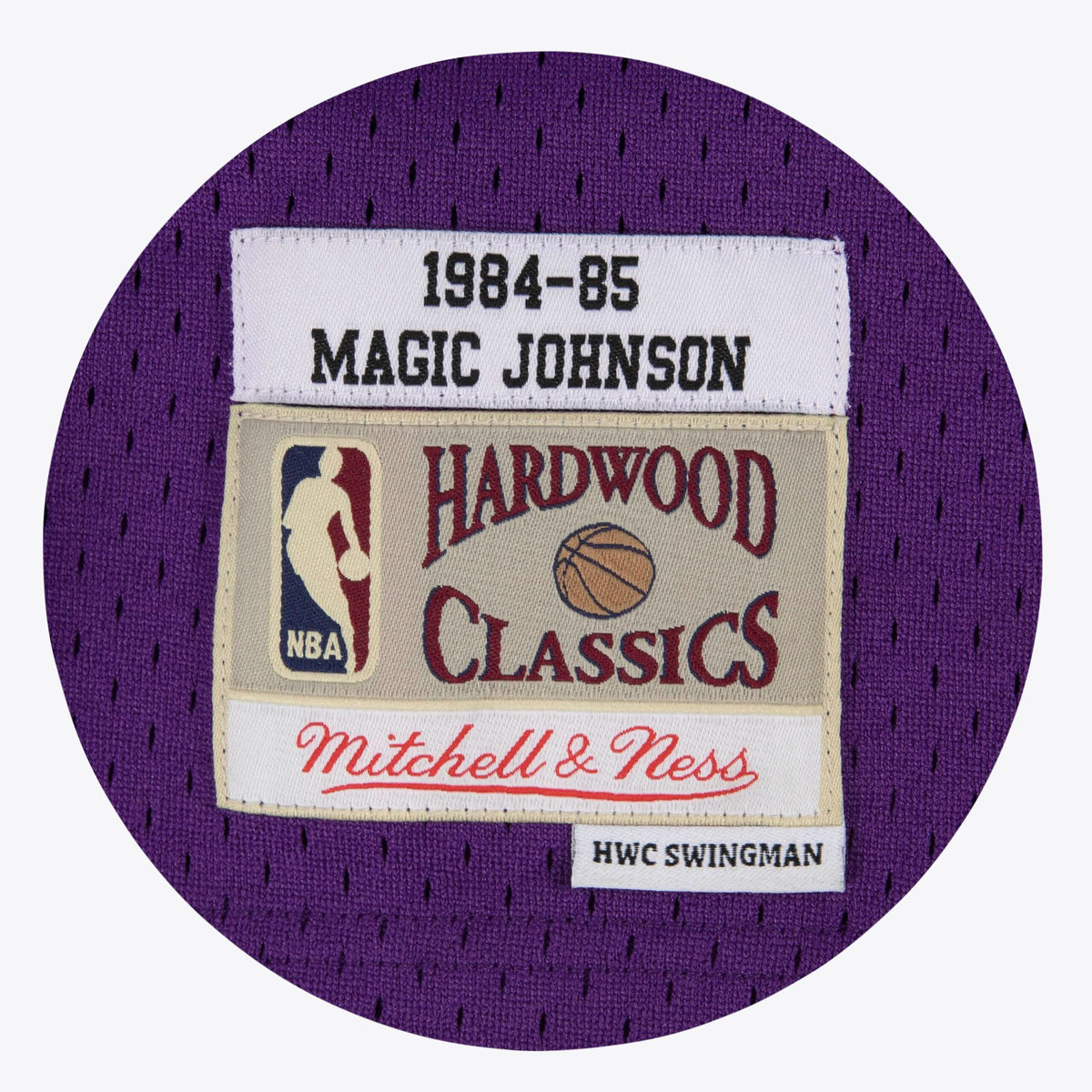 Los Angeles Lakers Magic Johnson 1984-85 Road Jersey - Purple - Mens