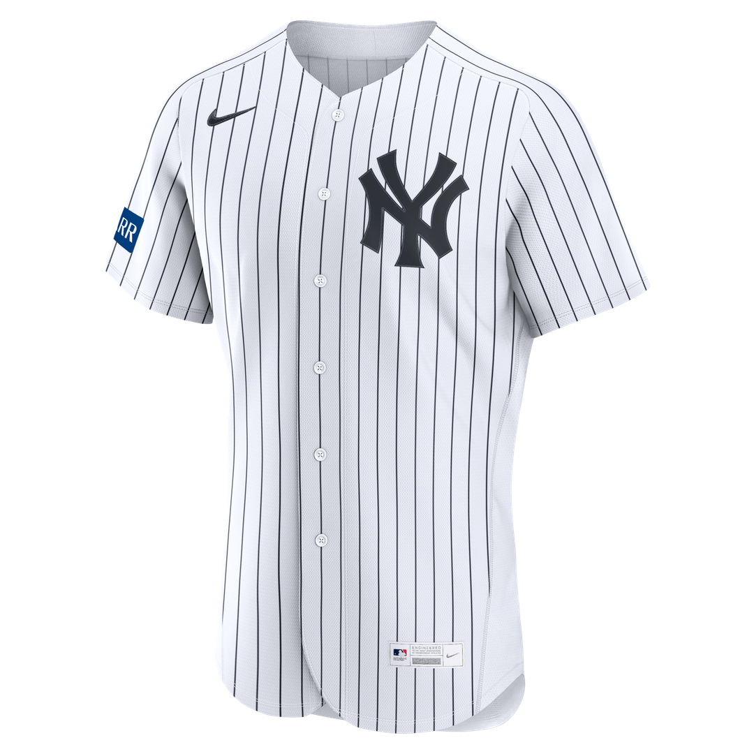 New York Yankees Home Sponsor Patch Jersey - White