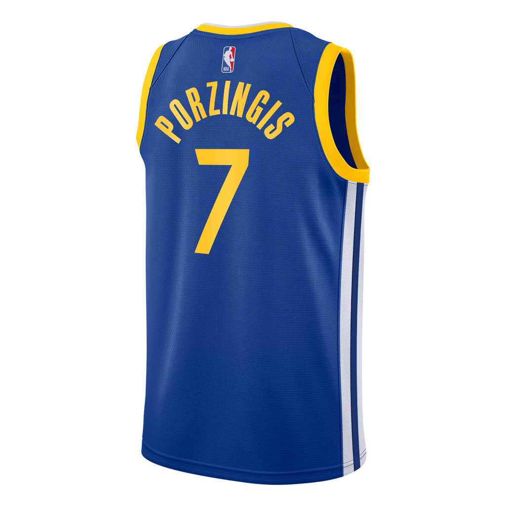 Golden State Warriors Jersey - Royal - Kristaps Porziņģis - Youth