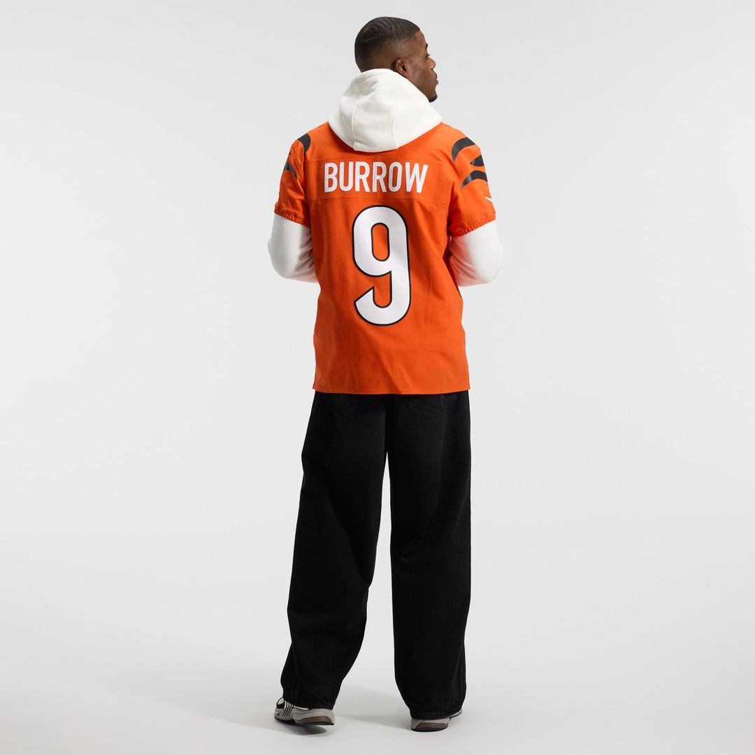 Joe Burrow Cincinnati Bengals Team Elite Jersey - Orange