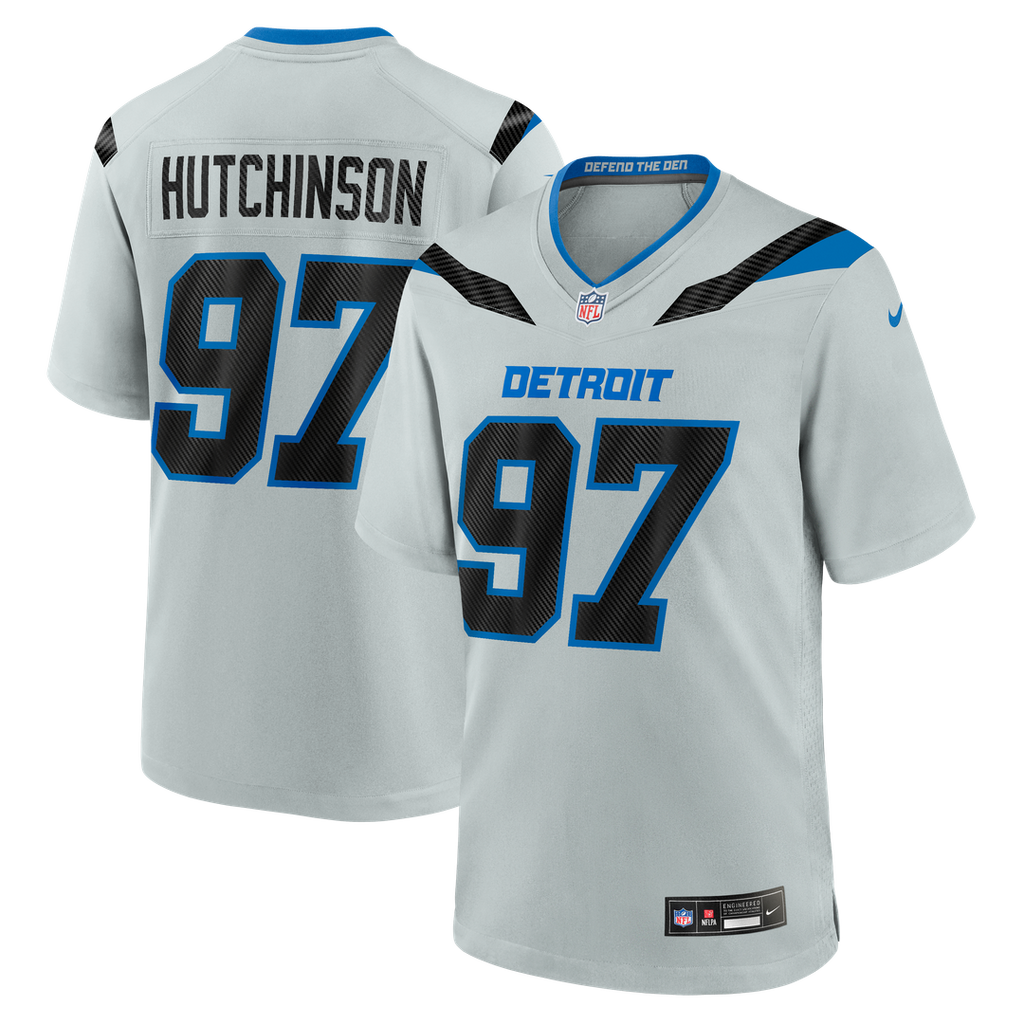 Aidan Hutchinson Detroit Lions 2026 Rivalries Collection Jersey - Silver
