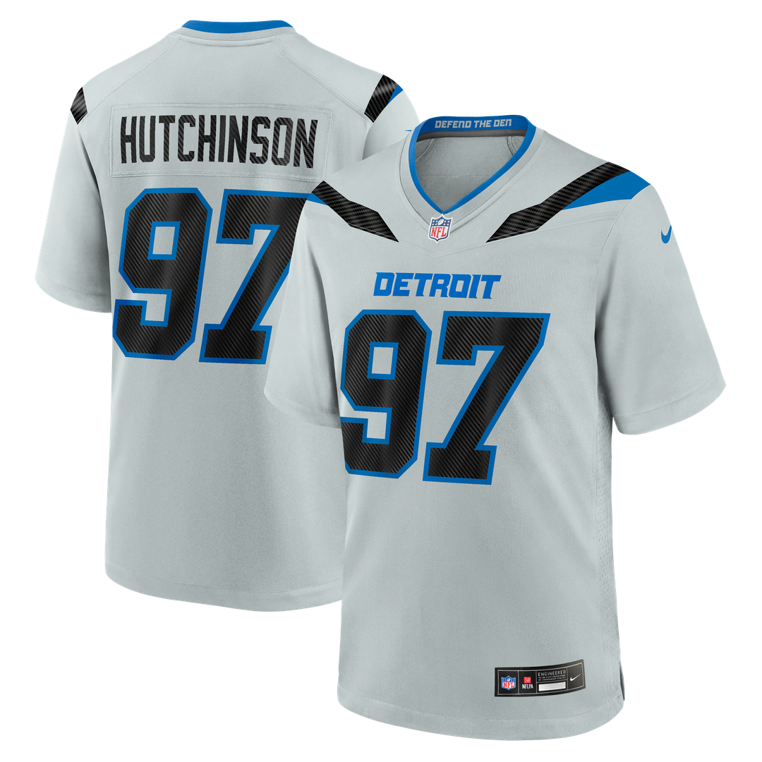 Aidan Hutchinson Detroit Lions 2026 Rivalries Collection Jersey - Silver