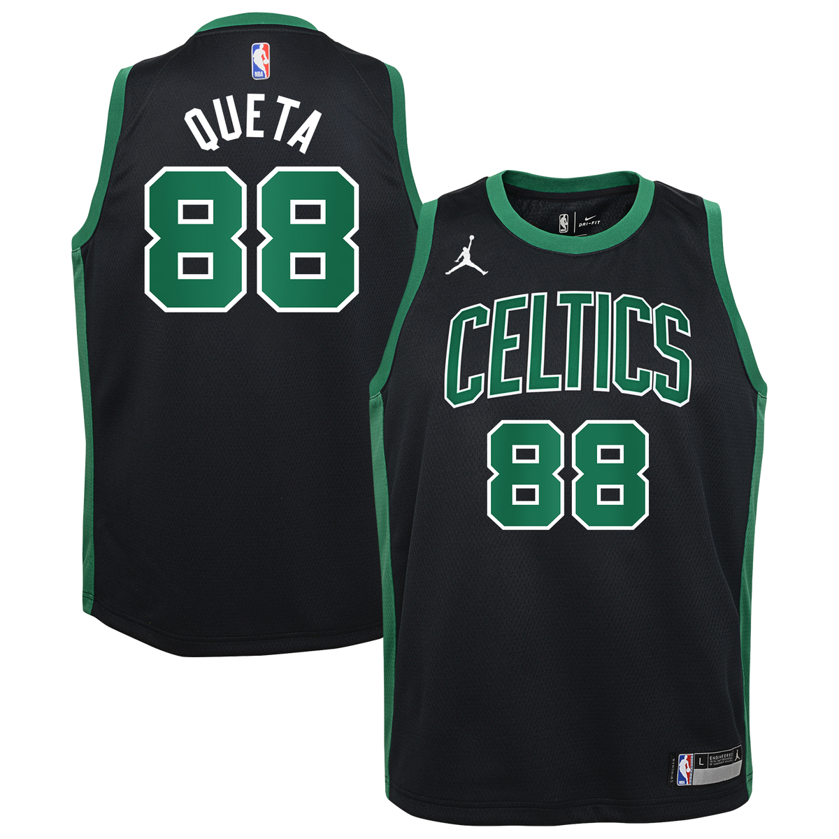 Boston Celtics Jersey - Black - Neemias Queta - Youth