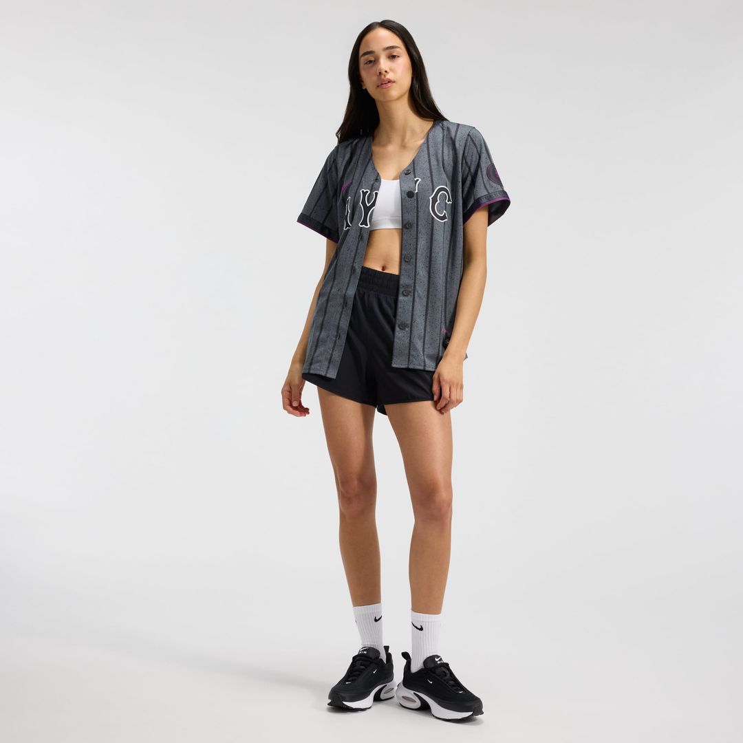 New York Mets Women's Jersey - Gray