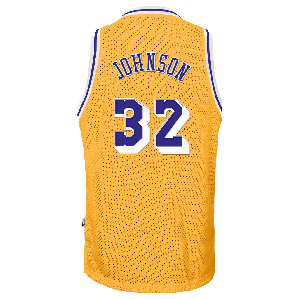 Los Angeles Lakers Magic Johnson 1984-85 Home Jersey - Light Gold - Youth