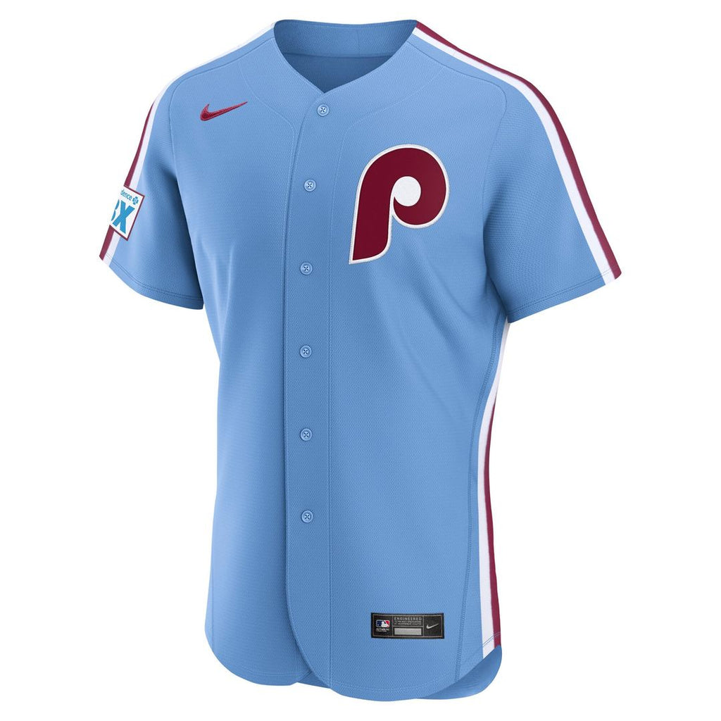 Philadelphia Phillies Alternate Sponsor Patch Jersey - Light Blue