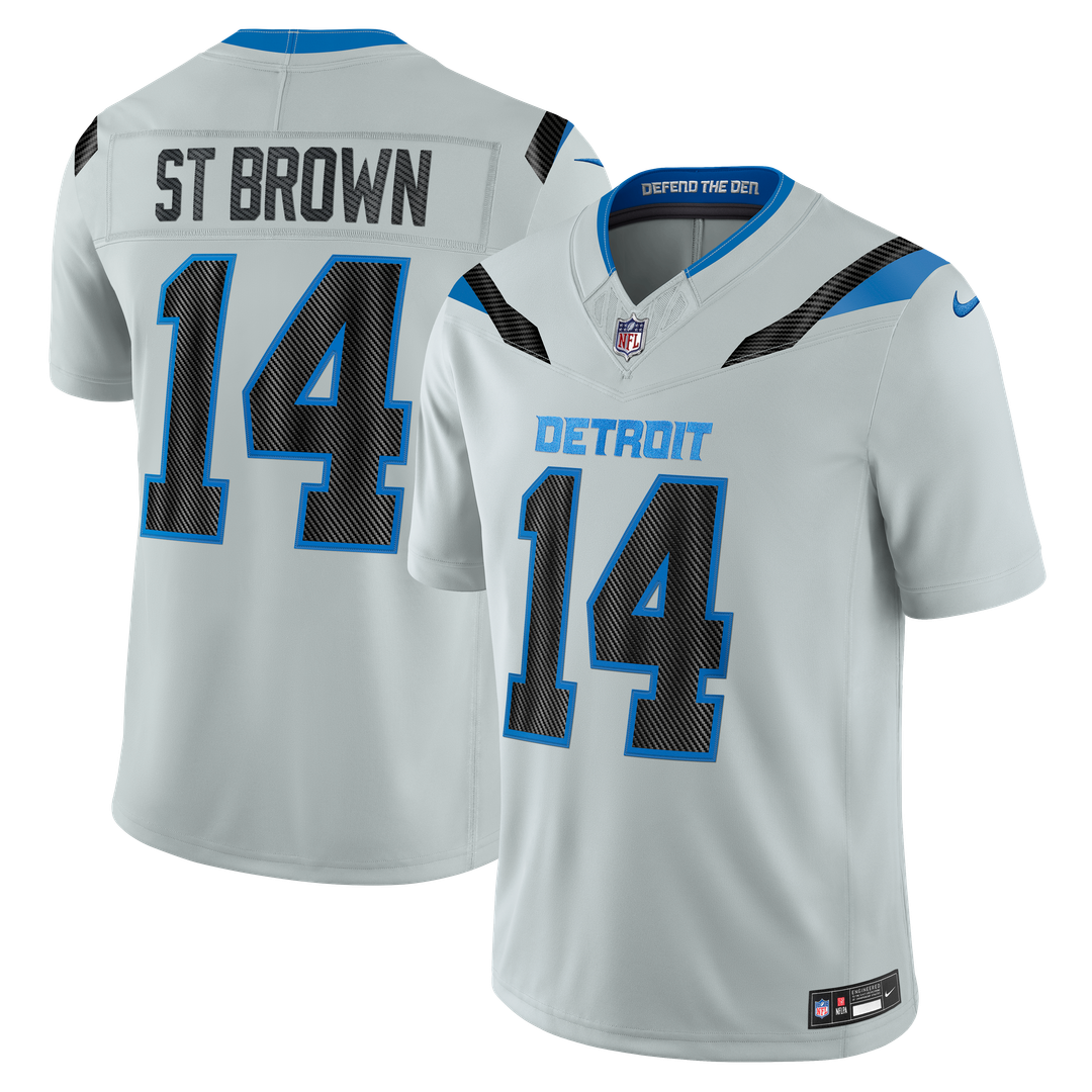 Amon-Ra St. Brown Detroit Lions 2026 Rivalries Collection Stitched Jersey - Silver
