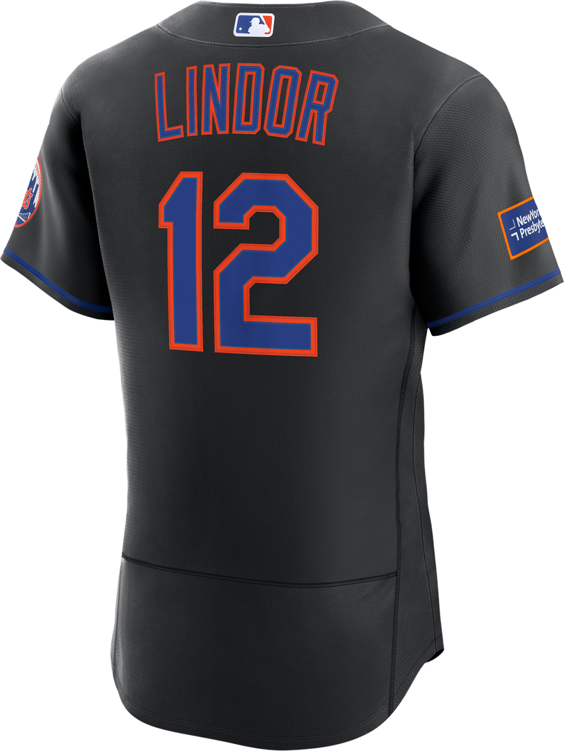 Francisco Lindor New York Mets Home Authentic Sponsor Patch Jersey - White