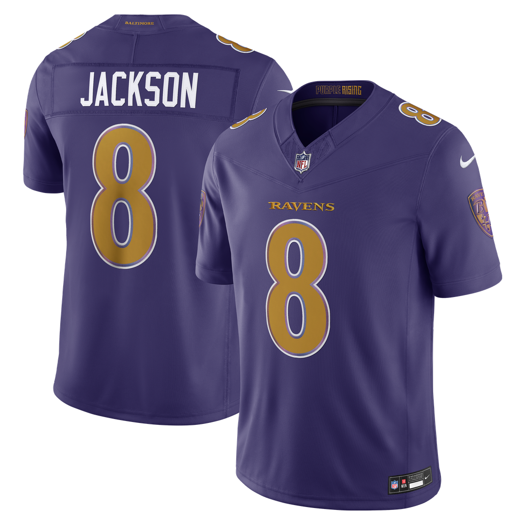 Lamar Jackson Baltimore Ravens Alternate Stitched Jersey - Purple