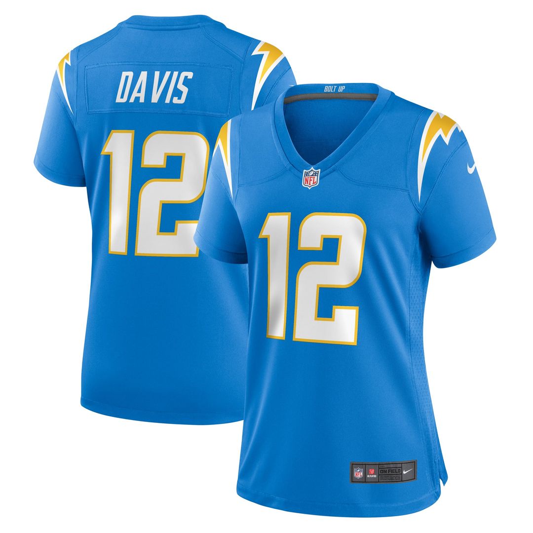 Derius Davis Los Angeles Chargers Women's Team Jersey - Powder Blue