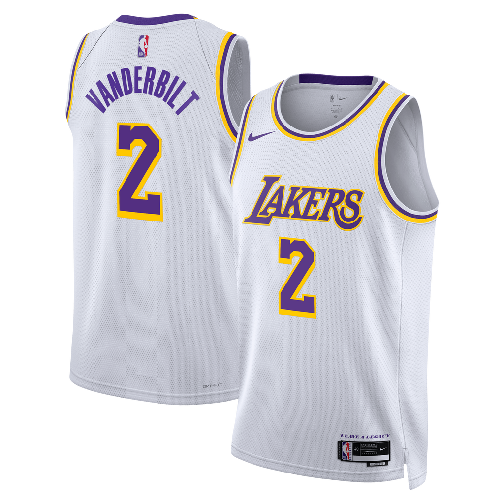 Los Angeles Lakers Jersey - White - Jarred Vanderbilt - Unisex