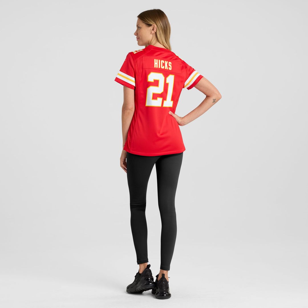 Jaden Hicks Kansas City Chiefs Women's Jersey - Red