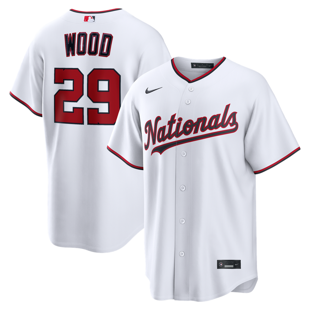 James Wood Washington Nationals Home Jersey - White
