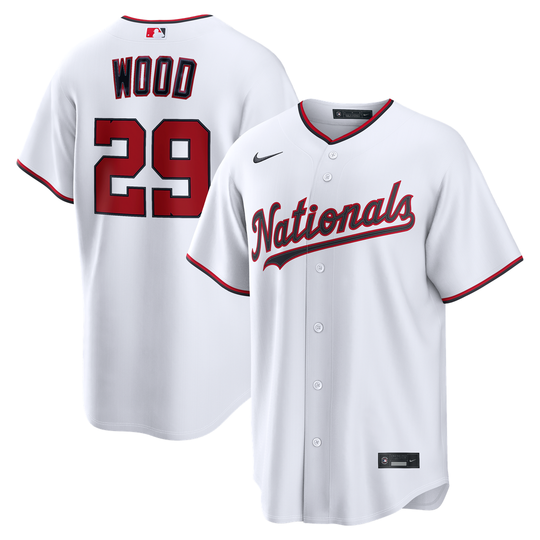 James Wood Washington Nationals Home Jersey - White