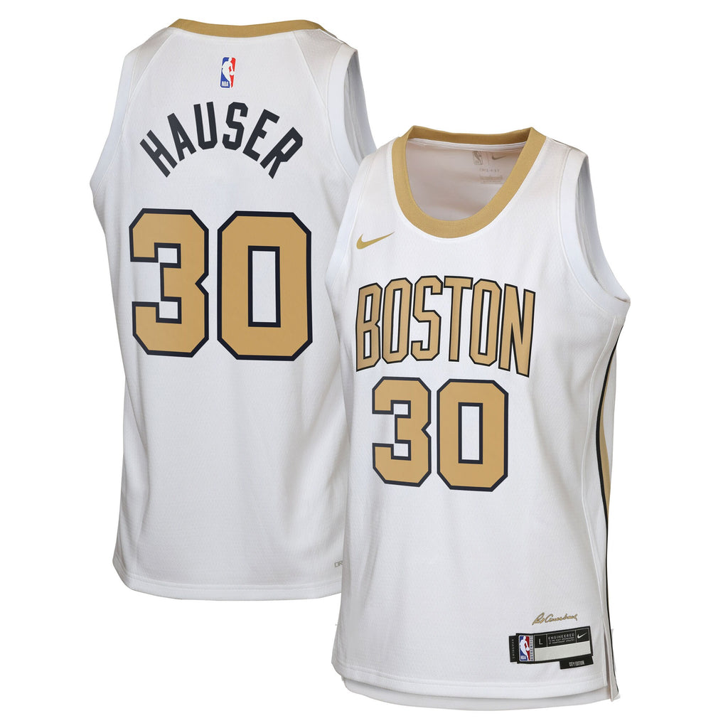 Boston Celtics 2025/26 Jersey - White - Sam Hauser - Youth