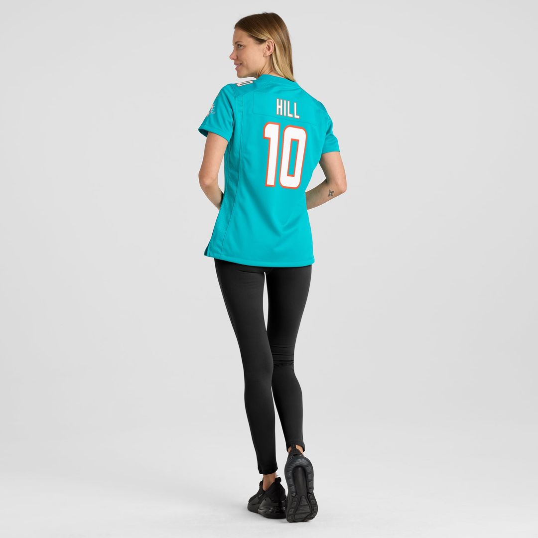 Tyreek Hill Miami Dolphins Women's Player Jersey - Aqua