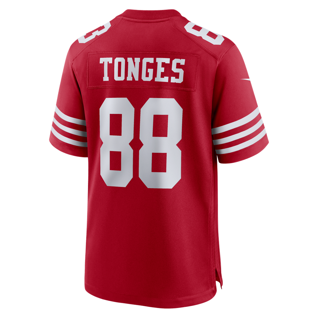 Jake Tonges San Francisco 49ers Team Jersey - Scarlet
