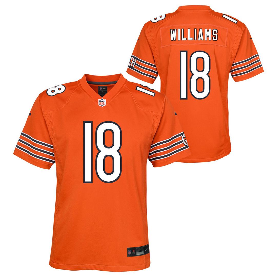 Caleb Williams Chicago Bears Youth Jersey - Orange
