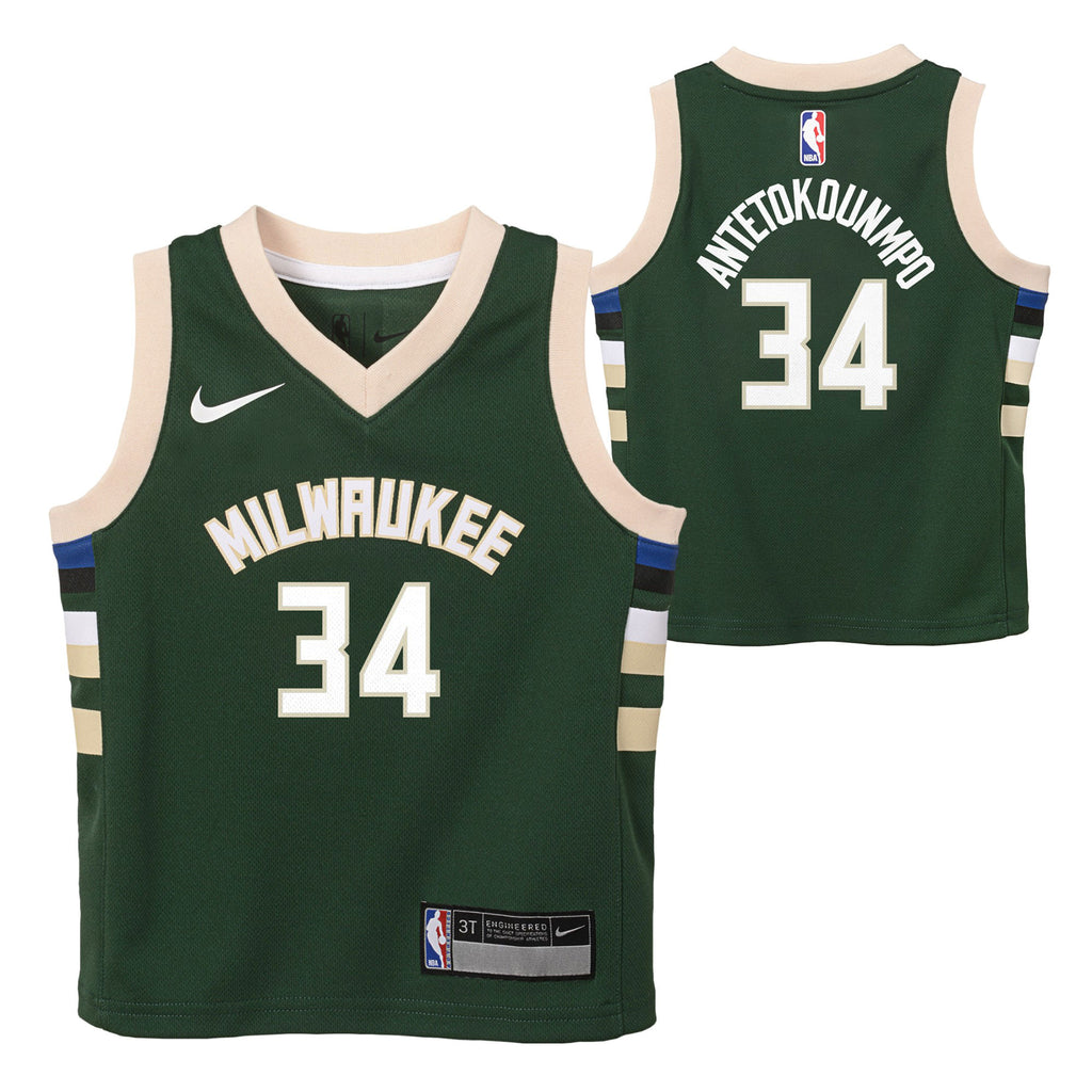 Milwaukee Bucks Icon Jersey - Giannis Antetokounmpo - Toddler