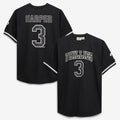 Bryce Harper Philadelphia Phillies Big & Tall Heavyweight Mesh Jersey - Black/White