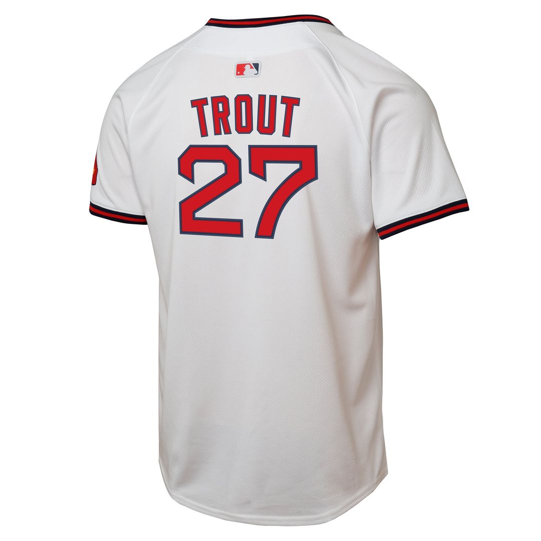 Mike Trout Los Angeles Angels Youth Alternate 2 Jersey - White