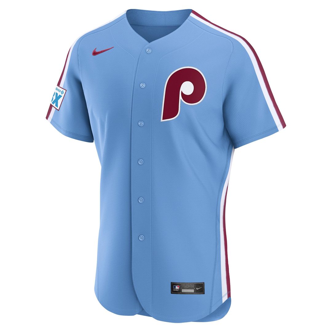 Philadelphia Phillies Alternate Sponsor Patch Jersey - Light Blue