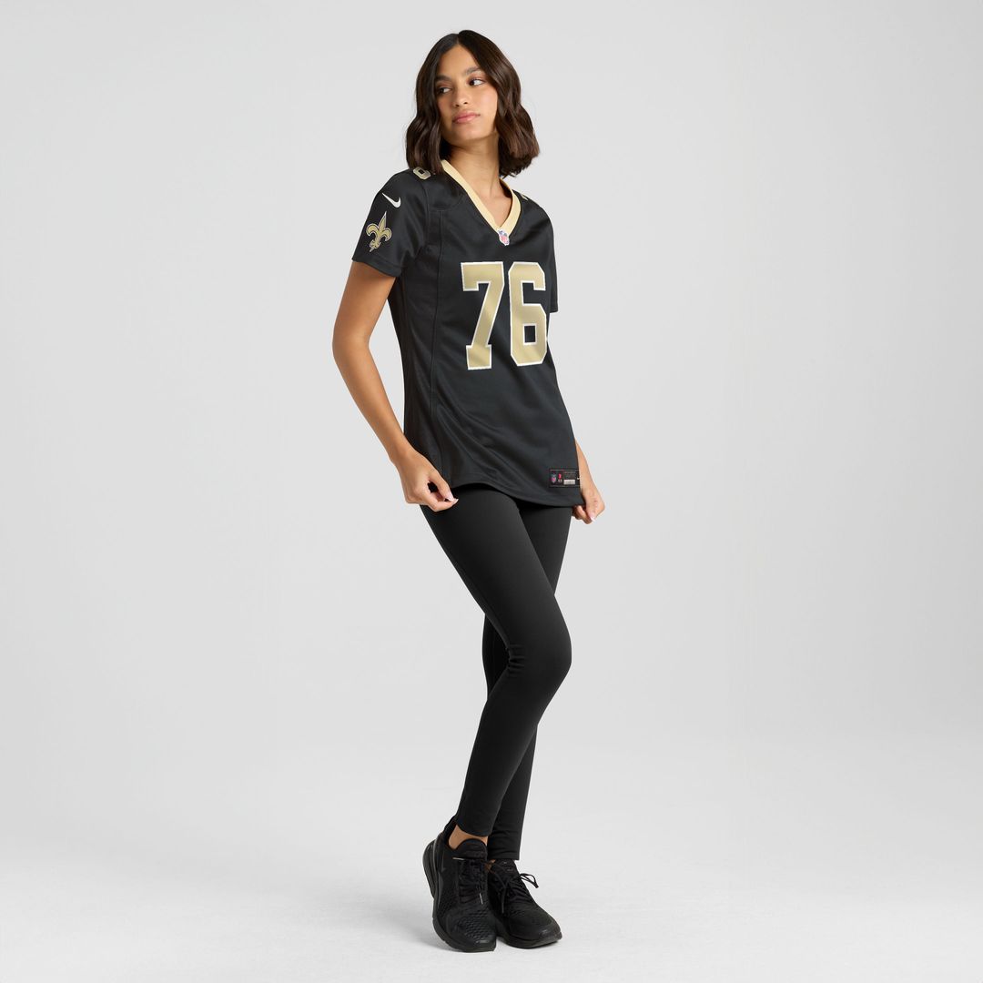 David Edwards New Orleans Saints Women's Team Jersey - Black