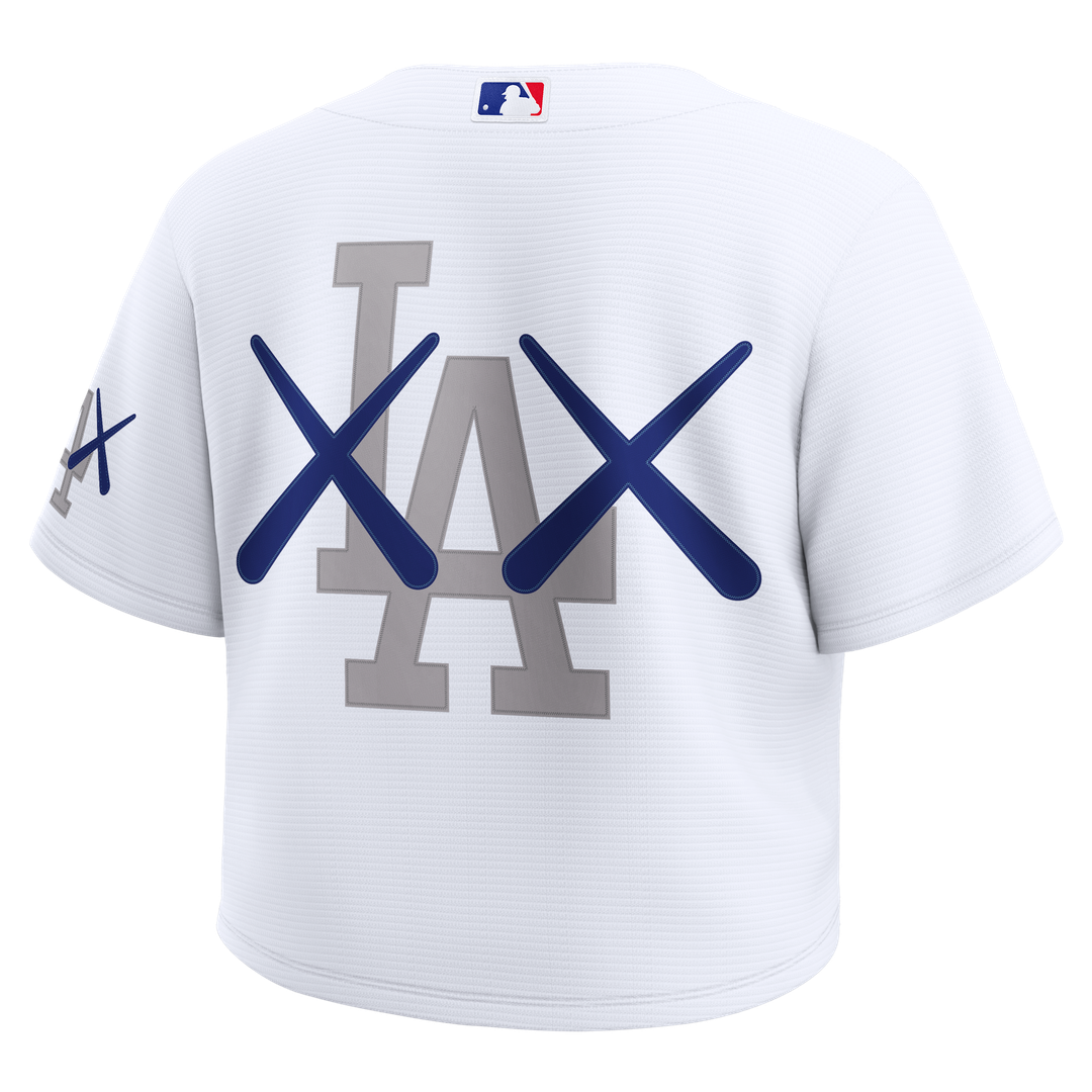Los Angeles Dodgers Women's Cropped Jersey - White