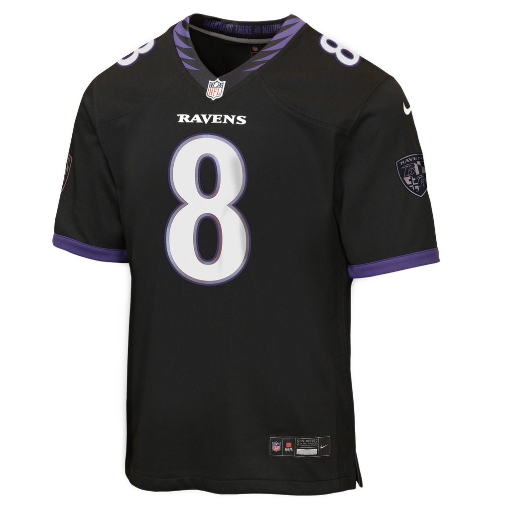 Lamar Jackson Baltimore Ravens Youth Alternate Jersey - Black