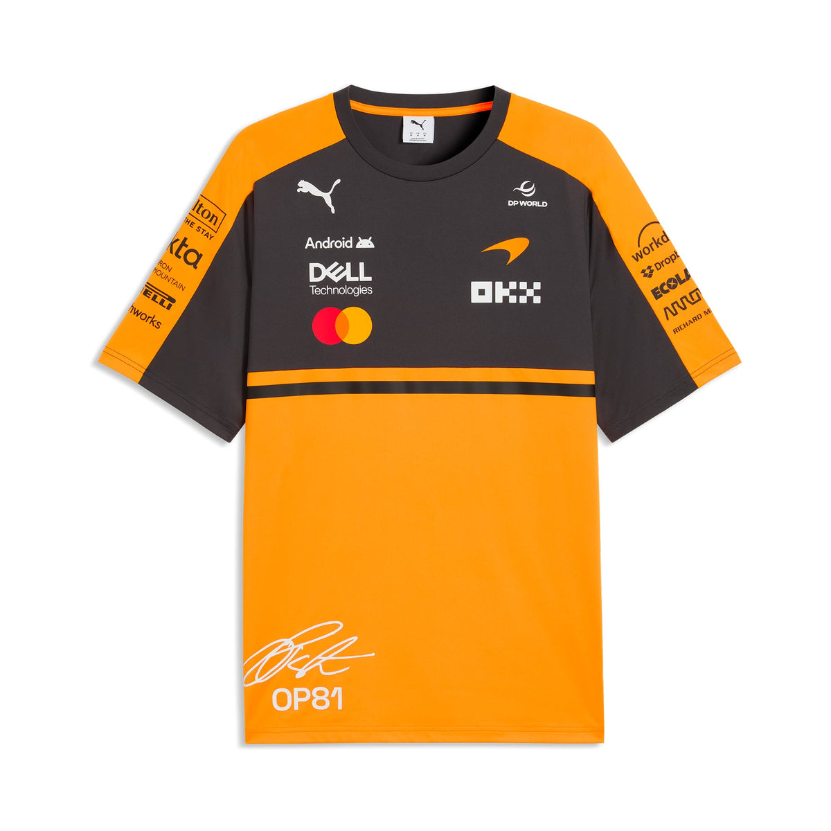 McLaren 2026  Team Oscar Piastri Driver Set Up T-Shirt - Papaya