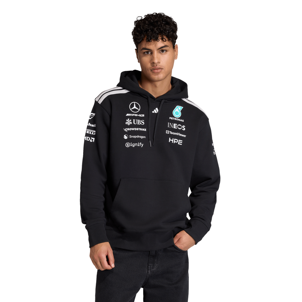 Mercedes AMG Petronas adidas F1 2026 Team Hoodie - Black