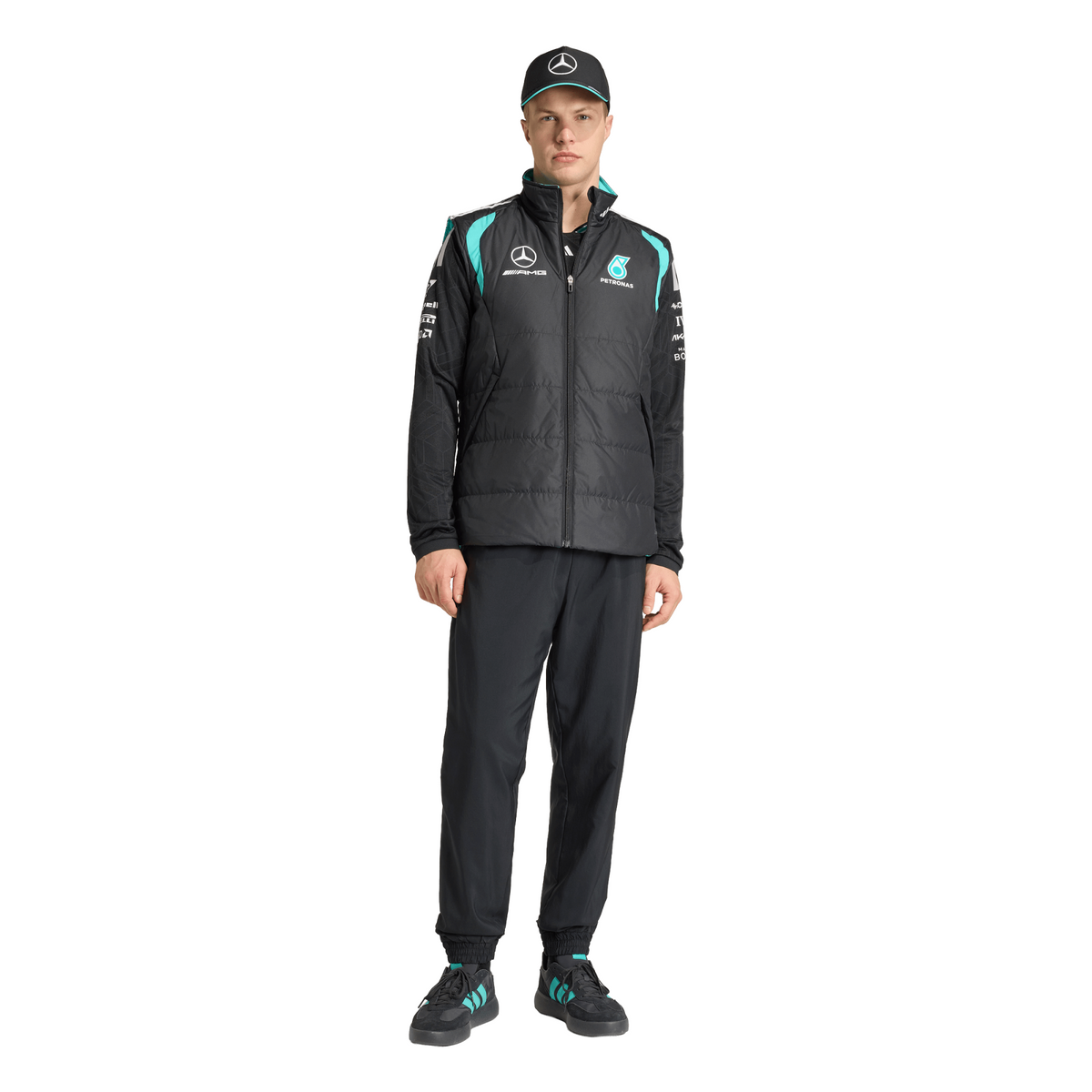 Mercedes AMG Petronas adidas F1 Team Mechanics Vest - Black