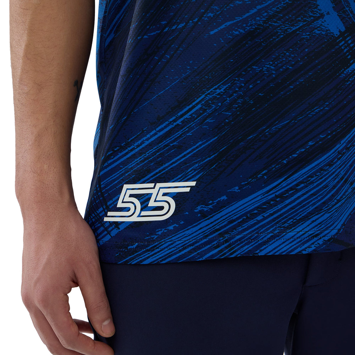 Williams Racing New Era Carlos Sainz Replica Tech T-Shirt - Navy