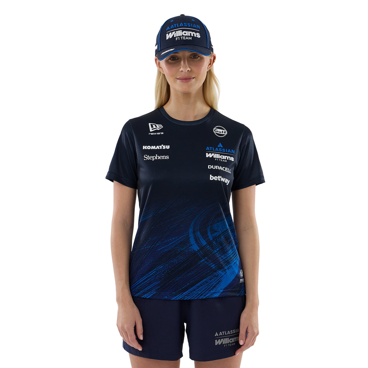 Williams Racing New Era Replica Tech T-Shirt - Navy - Womens